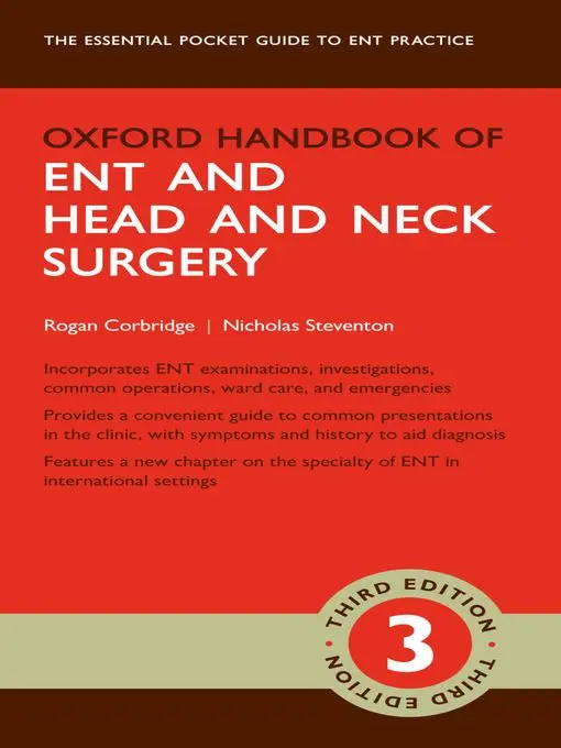 {488BE546-4C4E-484B-80EE-74CF103F67EE}Img100 Oxford Handbook of ENT and Head and Neck Surgery, Handbook Size(Color) - Image 1