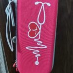 Stethoscope Case with Heart Beating Sign (Red)