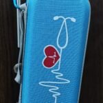 Stethoscope Case with Heart Beating Sign (Sky Blue)