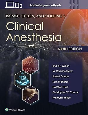 Barash, Cullen, and Stoelting's Clinical Anesthesia Volume 1-3 (Color)