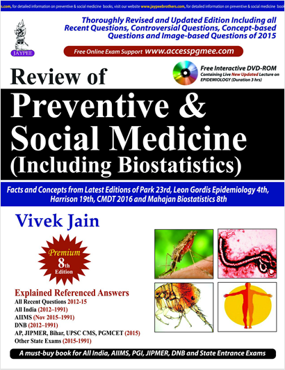 Review of Preventive & Social Medicine: Including Biostatistics Volume 1-2 (Color)
