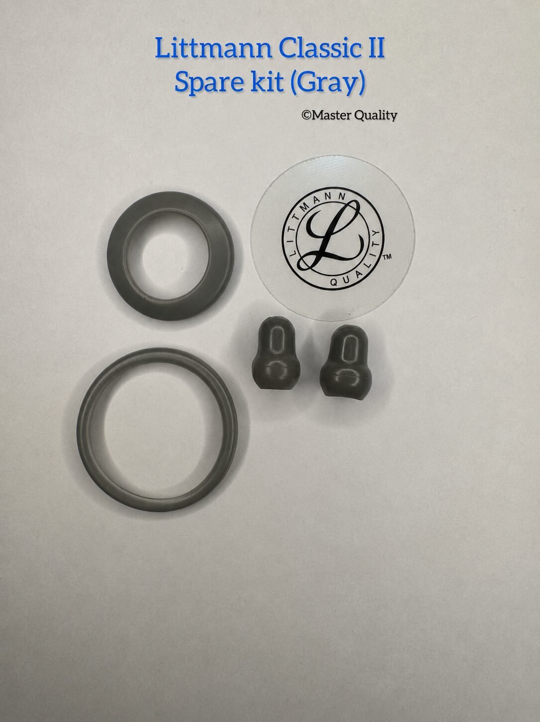 ChatGPT Image Jun 19, 2026, 07_22_53 PM Littmann Stethoscope Classic II Spare kit (Master Quality Ash) - Image 1